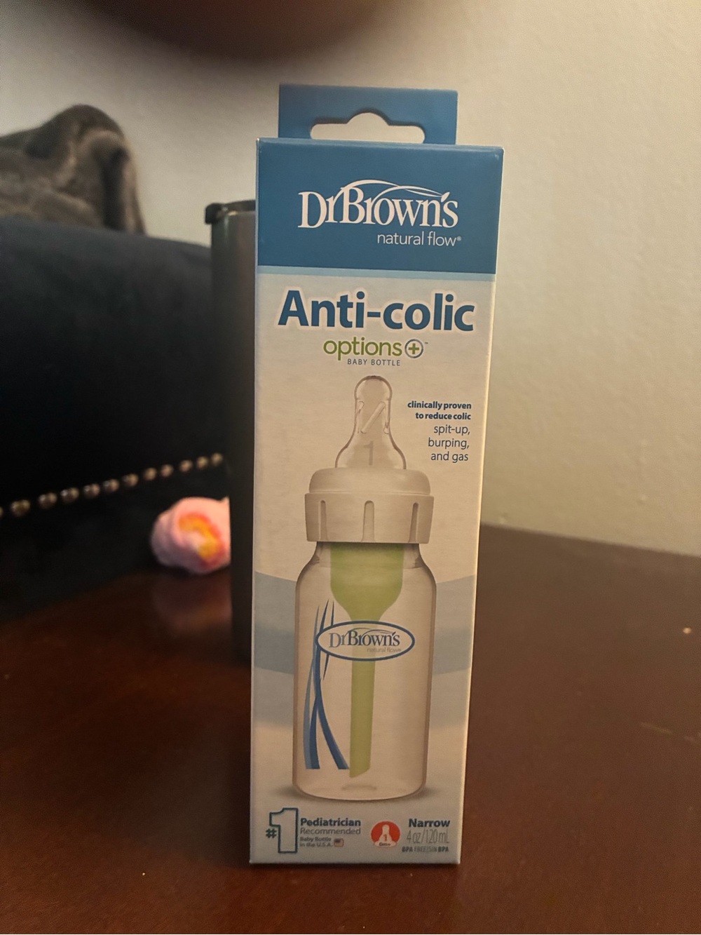 Dr. Brown's Anti-colic Baby Bottle - Blue & White Packaging